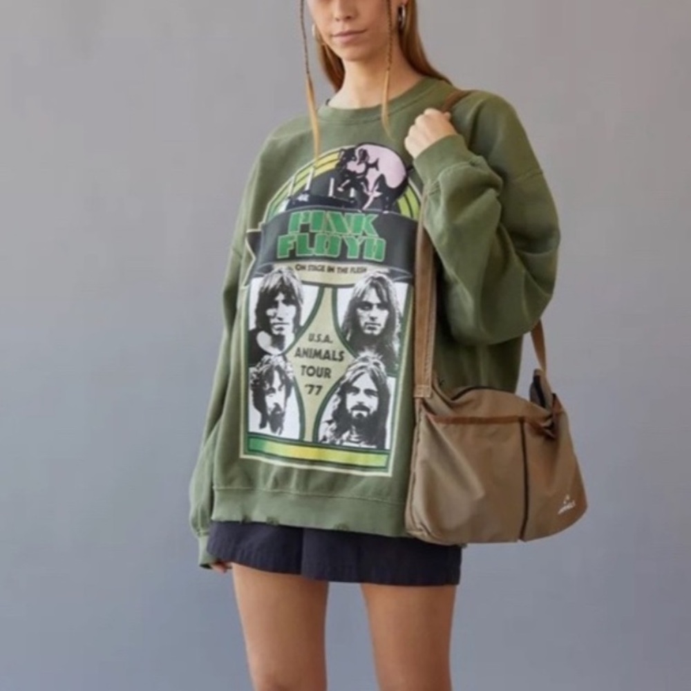 NEW Urban Outfitters Pink Floyd Oversized Graphic Sweatshirt